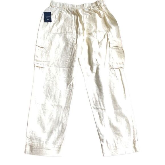 Lucky Brand NWT Linen Cargo Pants Cream Coastal Cowgirl Small Style 7WD2813 S379 - Picture 2 of 5